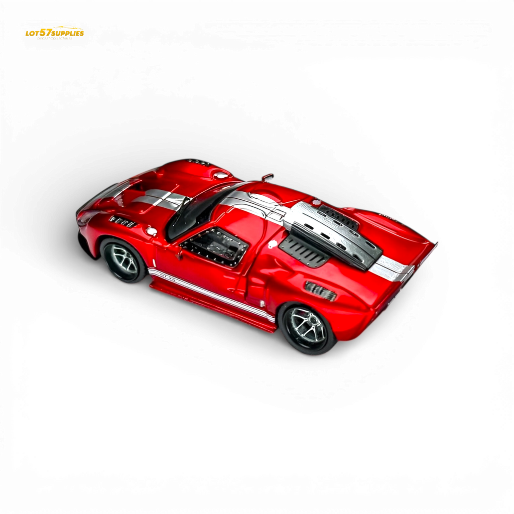 Rhino Model Ford GT40 Transparent Red 1:64