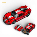 Rhino Model Ford GT40 Transparent Red 1:64