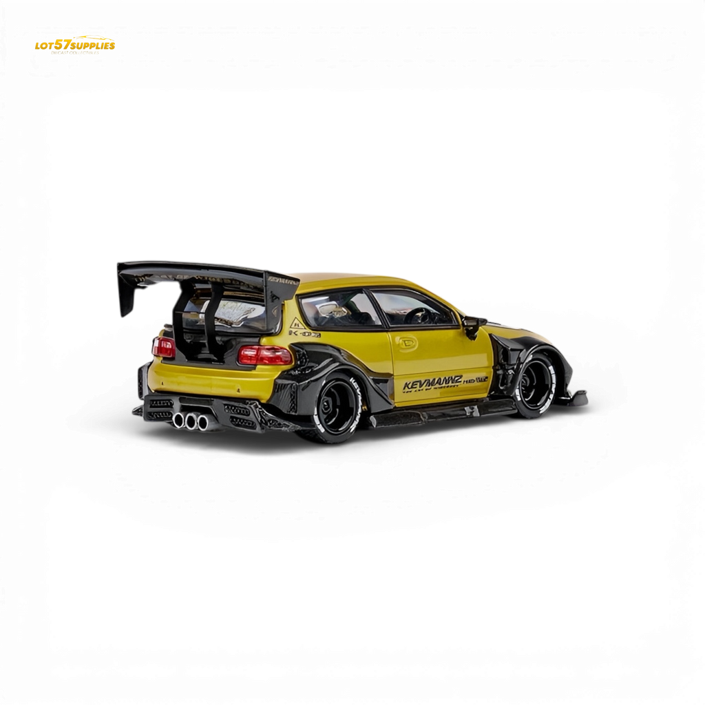 DCM Civic EG Ver.1 Gold Carbon Fiber Short Tail 1:64