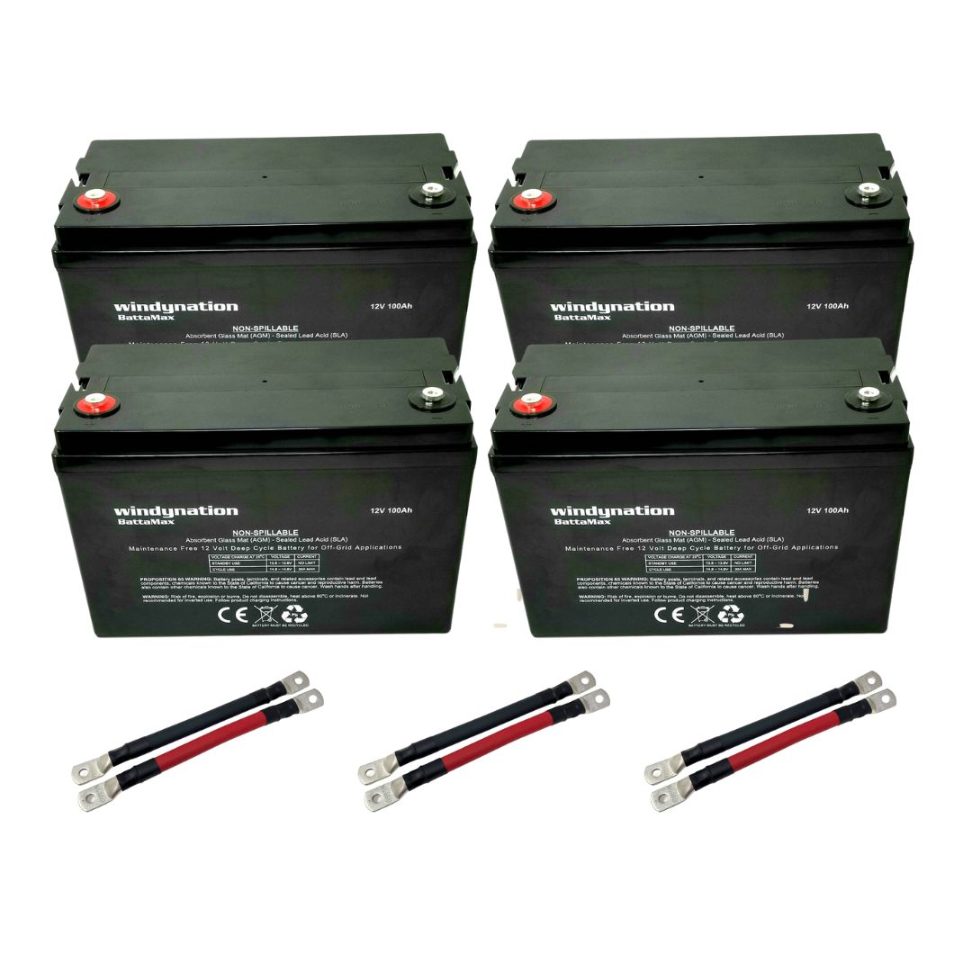 100 Amp-Hour 100ah 12V 12 Volt AGM Deep Cycle Sealed Lead Acid Battery